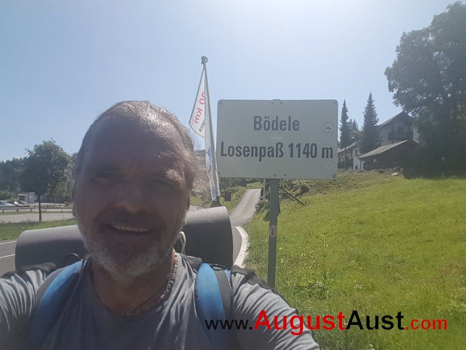 Losenpaß. Zum ersten Mal über 1000 m. Foto: August Aust.