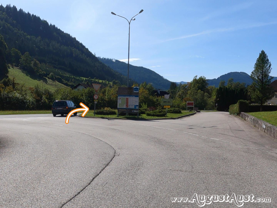 Ausfahrt Göstling Süd. Foto: August Aust Ausfahrt Göstling Süd. Foto: August Aust
