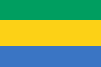Flagge Gabun Flagge Gabun