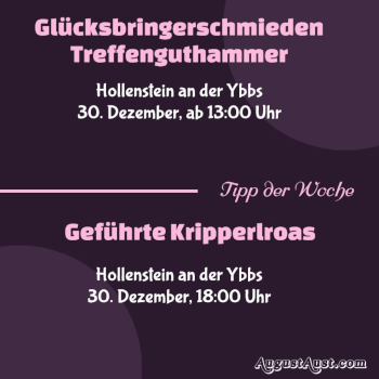 Glücksbringerschmieden im Treffenguthammer und Kripperlroas. Foto: August Aust Glücksbringerschmieden im Treffenguthammer und Kripperlroas. Foto: August Aust