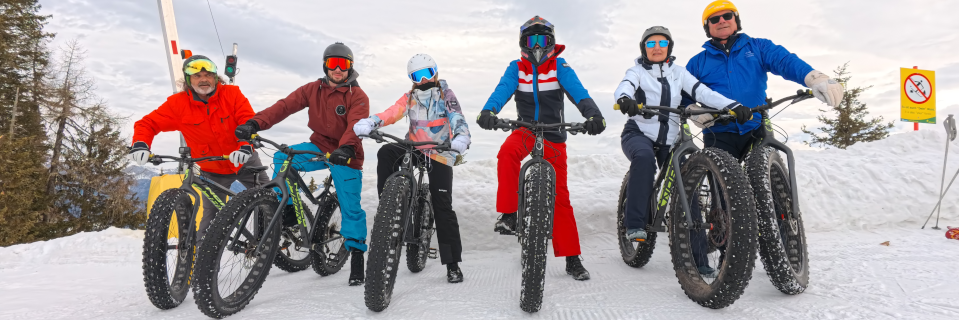 Fatbike-Downhill-Abenteuer. Foto: Alpine Fatbike. Fatbike-Downhill-Abenteuer. Foto: Alpine Fatbike.