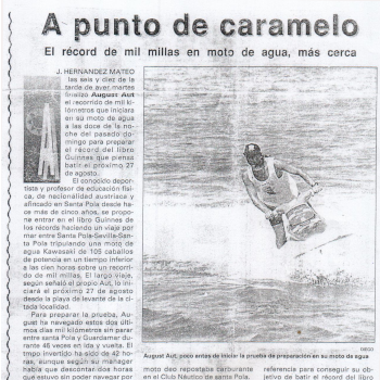 Guinness World Record mit einem Jetski Guinness World Record mit einem Jetski