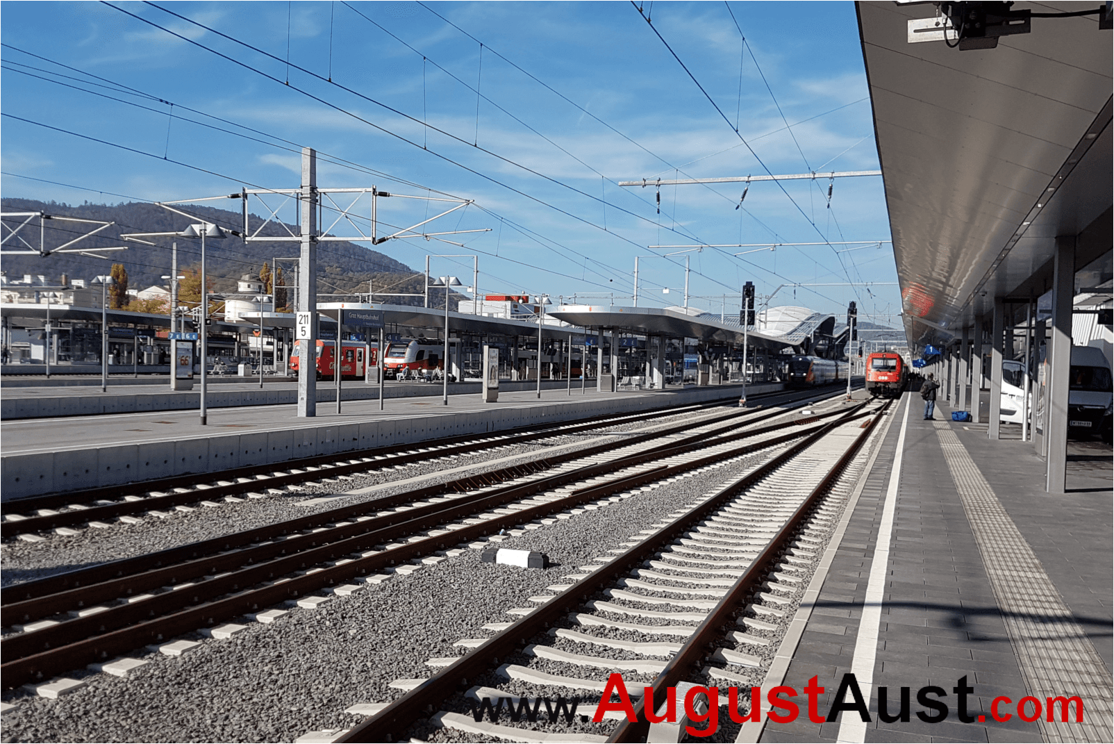 Bahnhof Graz - Eisenbahnschienen