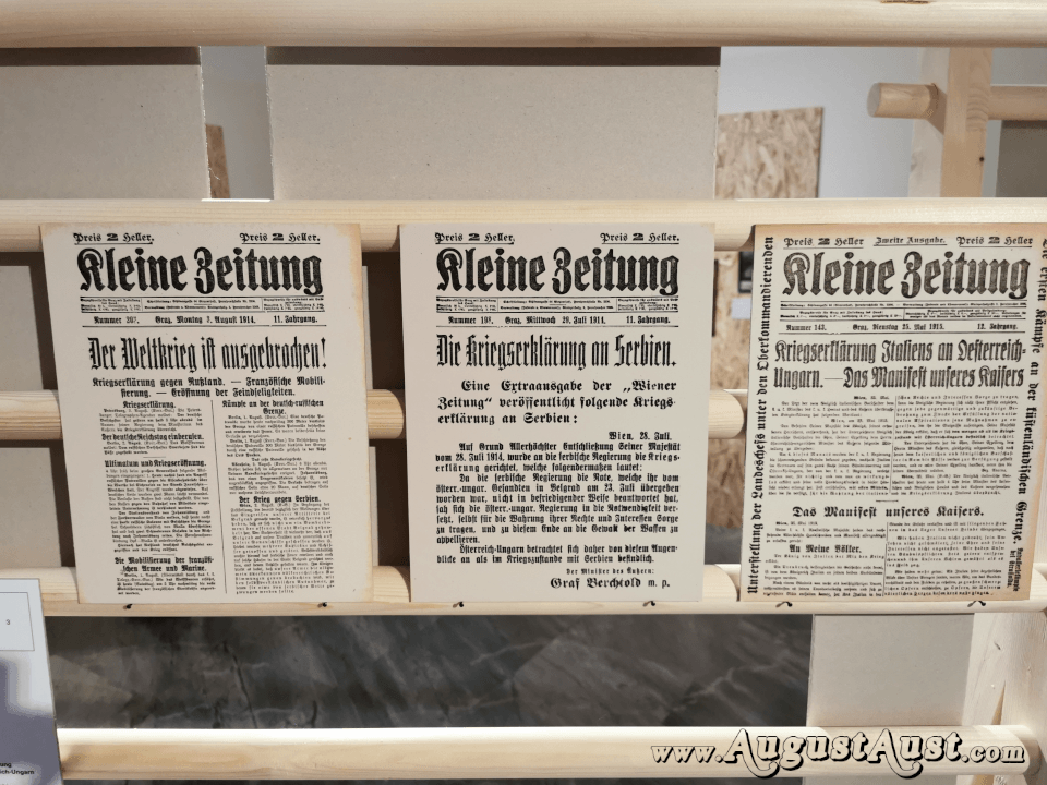 Kriegserklärung Österreich-Ungarns an Serbien. Foto August Aust Kriegserklärung Österreich-Ungarns an Serbien. Foto August Aust