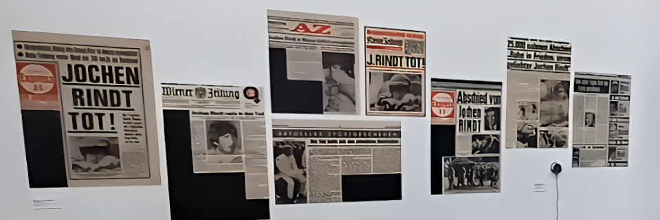 Ausstellung Jochen Rindt. Foto: August Aust Ausstellung Jochen Rindt. Foto: August Aust