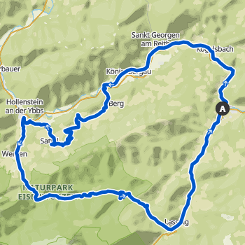 Karte MTBTour. Göstling - Panoramastrecke - Hollenstein/Ybbs - Lassing - Göstling Karte MTBTour. Göstling - Panoramastrecke - Hollenstein/Ybbs - Lassing - Göstling
