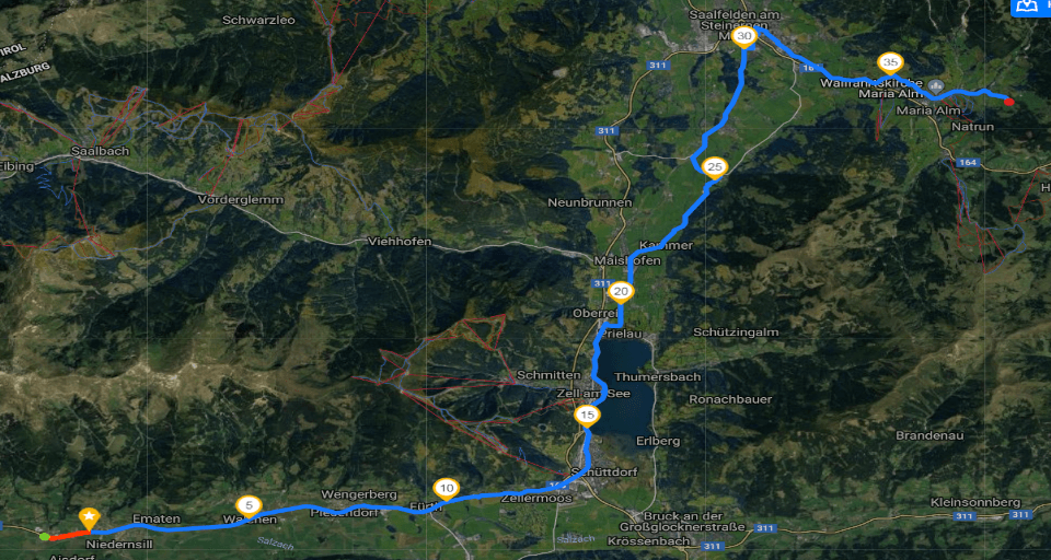 1000 km zu Fuß - 16. Tag, von Lengdorf nach Maria Alm 1000 km zu Fuß - 16. Tag, von Lengdorf nach Maria Alm