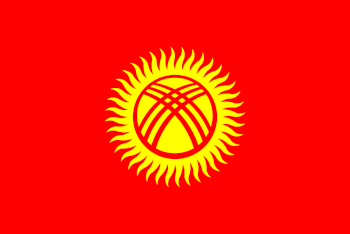 Flagge Kirgisistan