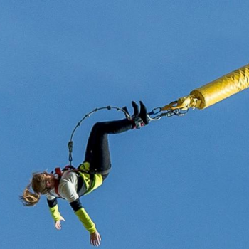 Bungee Jumping an der Costa Brava in Lloret de Mar Bungee Jumping an der Costa Brava in Lloret de Mar