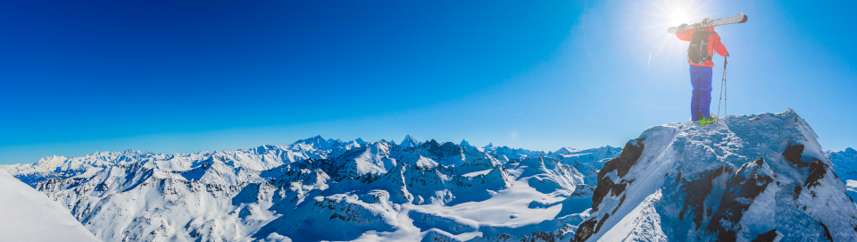 Freeride mit Snowboard oder Ski Freeride mit Snowboard oder Ski