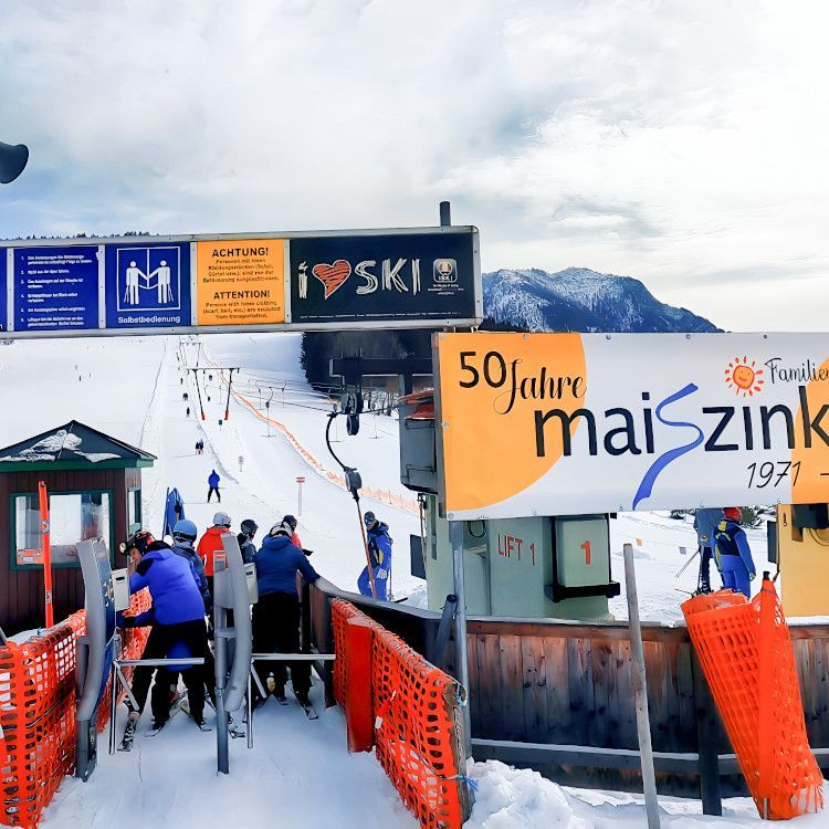 Skigebiet Maiszinken in Lunz am See. Foto: August Aust Skigebiet Maiszinken in Lunz am See. Foto: August Aust