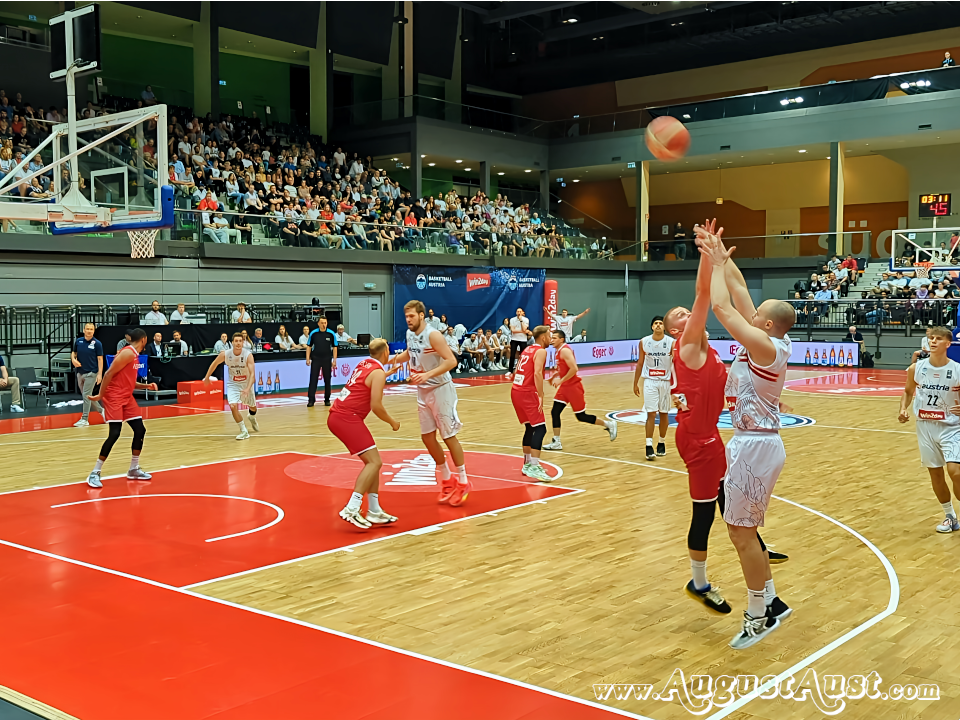 Basketball Österreich gegen Norwegen. Foto: August Aust Basketball Österreich gegen Norwegen. Foto: August Aust
