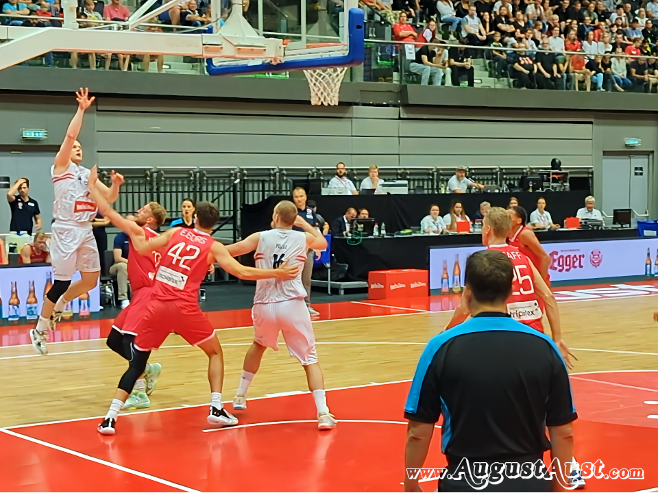 Basketball Österreich gegen Norwegen. Foto: August Aust Basketball Österreich gegen Norwegen. Foto: August Aust