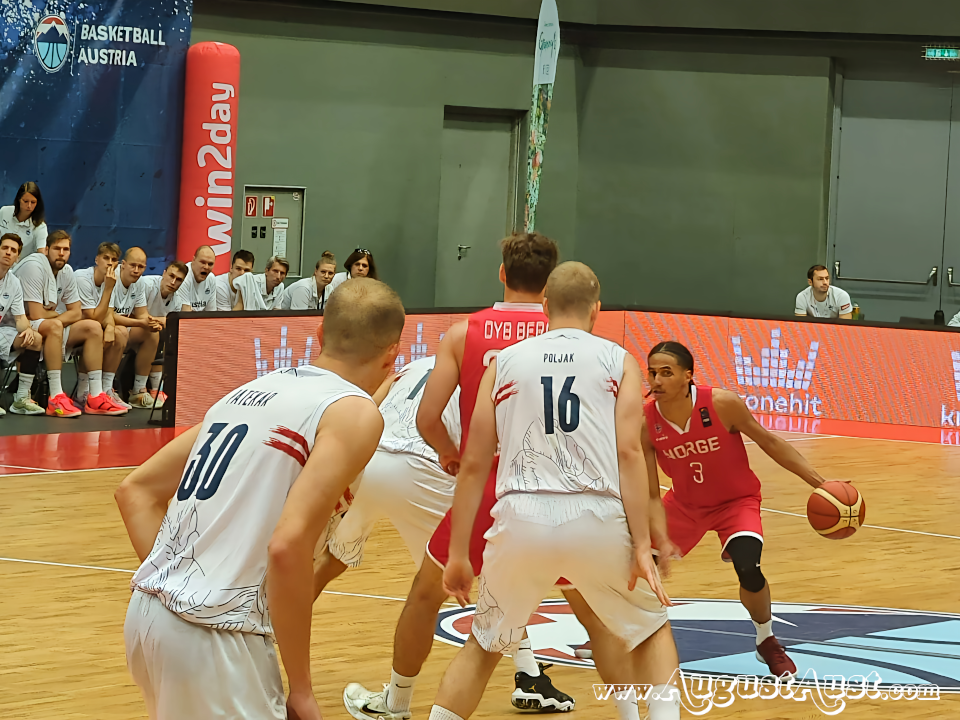 Basketball Österreich gegen Norwegen. Foto: August Aust Basketball Österreich gegen Norwegen. Foto: August Aust