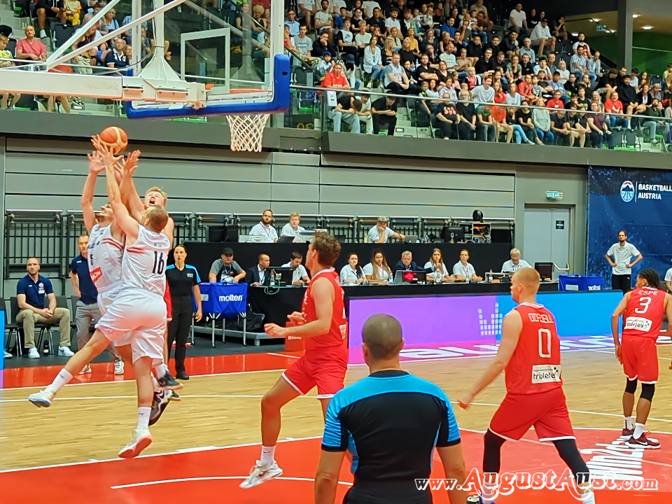 Basketball Österreich gegen Norwegen. Foto: August Aust Basketball Österreich gegen Norwegen. Foto: August Aust