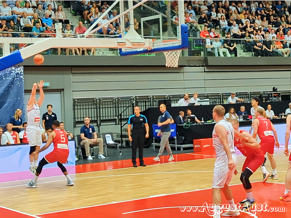 Basketball Österreich gegen Norwegen. Foto: August Aust Basketball Österreich gegen Norwegen. Foto: August Aust