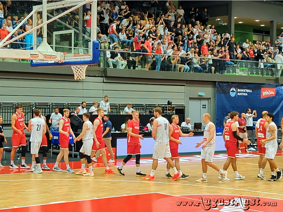 Basketball Österreich gegen Norwegen. Foto: August Aust Basketball Österreich gegen Norwegen. Foto: August Aust
