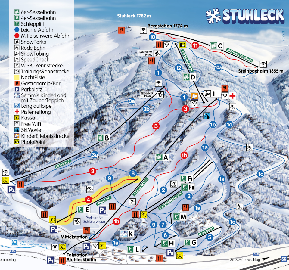 Pistenplan Stuhleck Pistenplan Stuhleck