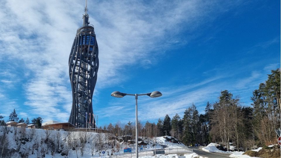 Aussichtsturm Pyramidenkogel. Foto: August Aust Aussichtsturm Pyramidenkogel. Foto: August Aust