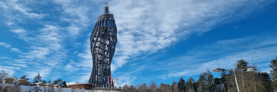 Aussichtsturm Pyramidenkogel. Foto: August Aust Aussichtsturm Pyramidenkogel. Foto: August Aust