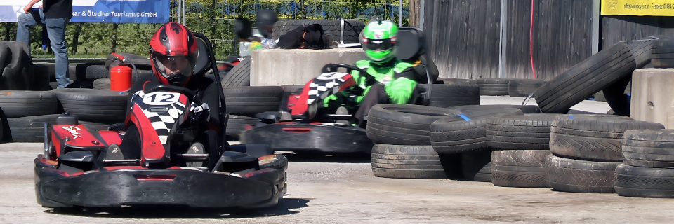 Go-Kart-Event Göstling, das Rennen. Foto: August Aust Go-Kart-Event Göstling, das Rennen. Foto: August Aust
