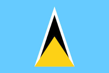 Flagge Saint Lucia Flagge Saint Lucia