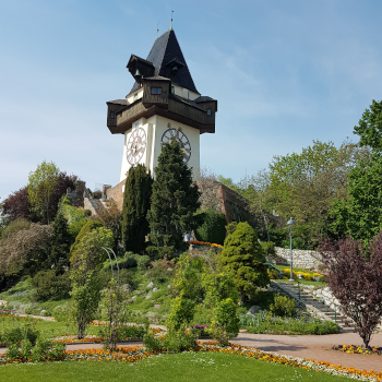 Der Grazer Schlossberg. Foto: August Aust Der Grazer Schlossberg. Foto: August Aust