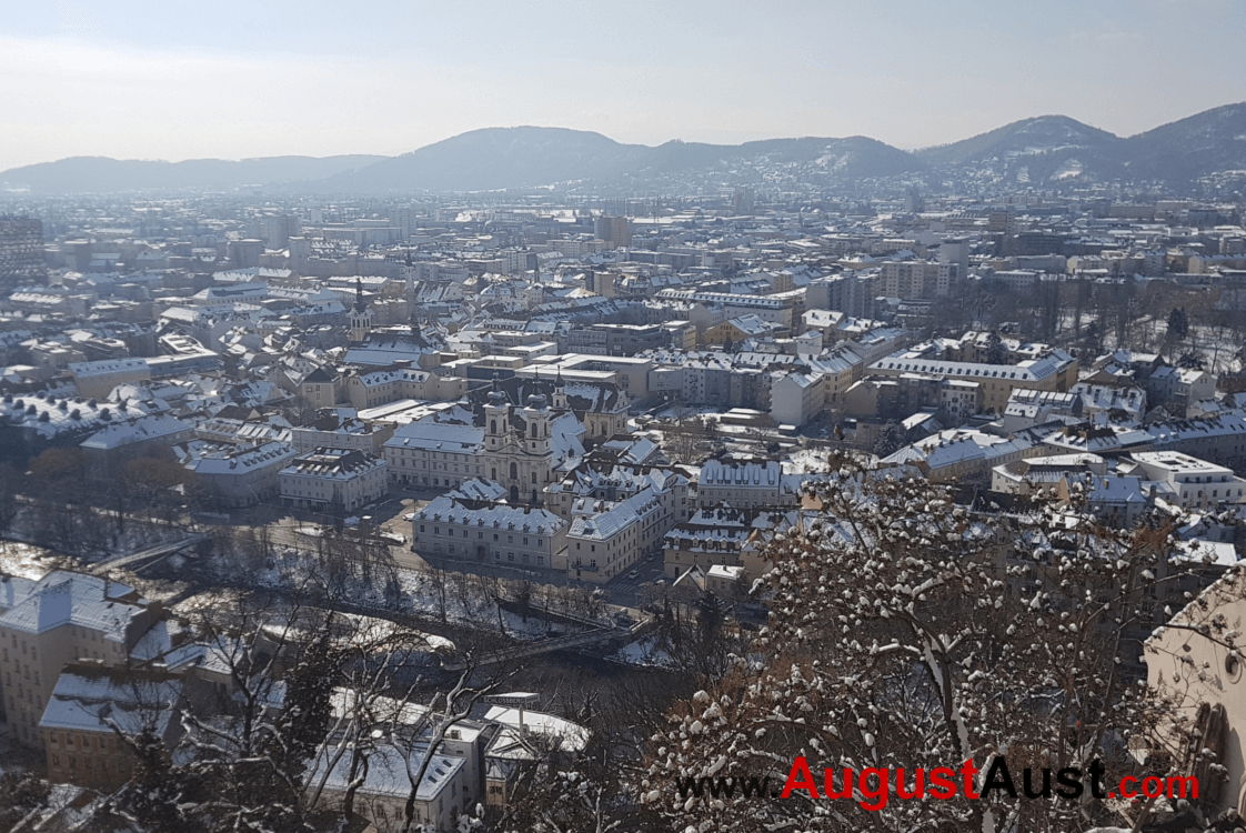 Graz von oben. Foto August Aust