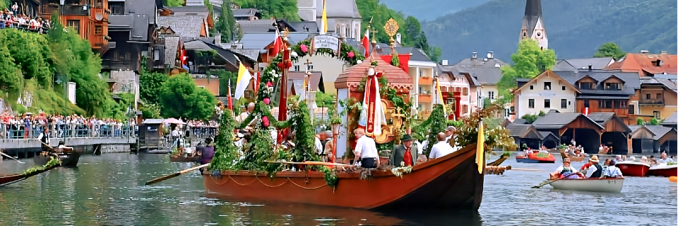 Fronleichnam-Seeprozession Hallstättersee Fronleichnam-Seeprozession Hallstättersee