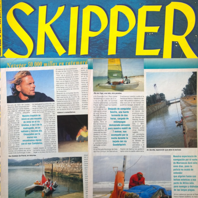 Umsegelung der Iberischen Halbinsel mit einem 4,60 m Katamaran. Umsegelung der Iberischen Halbinsel mit einem 4,60 m Katamaran.