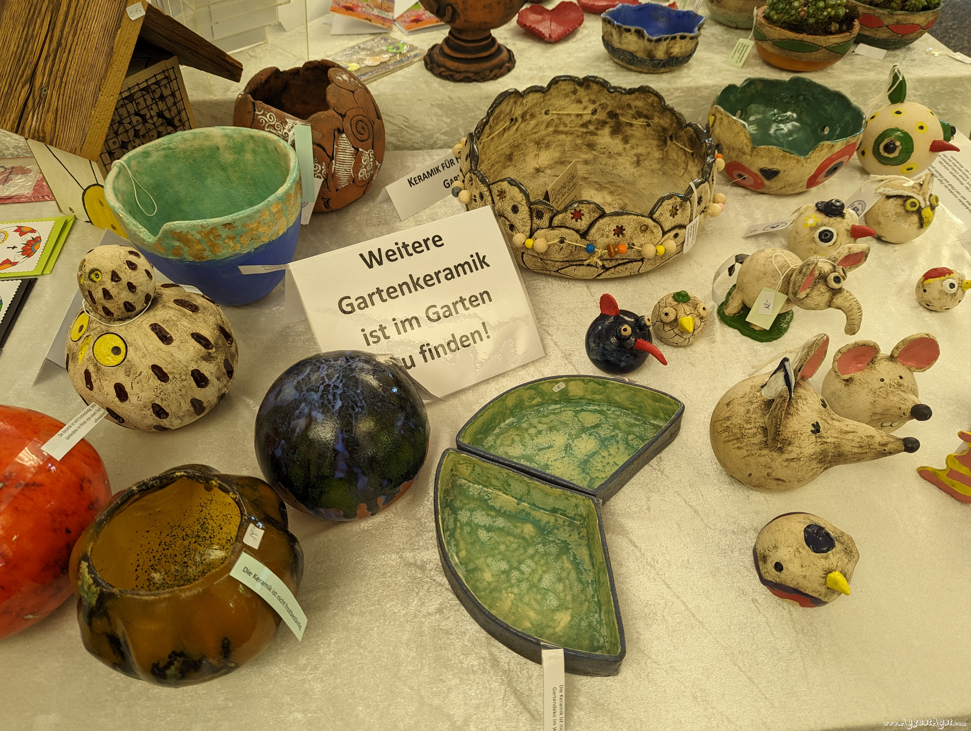 Ausstellung der Kreativwerkstatt Algersdorfer Straße. Foto: August Aust. Ausstellung der Kreativwerkstatt Algersdorfer Straße. Foto: August Aust.