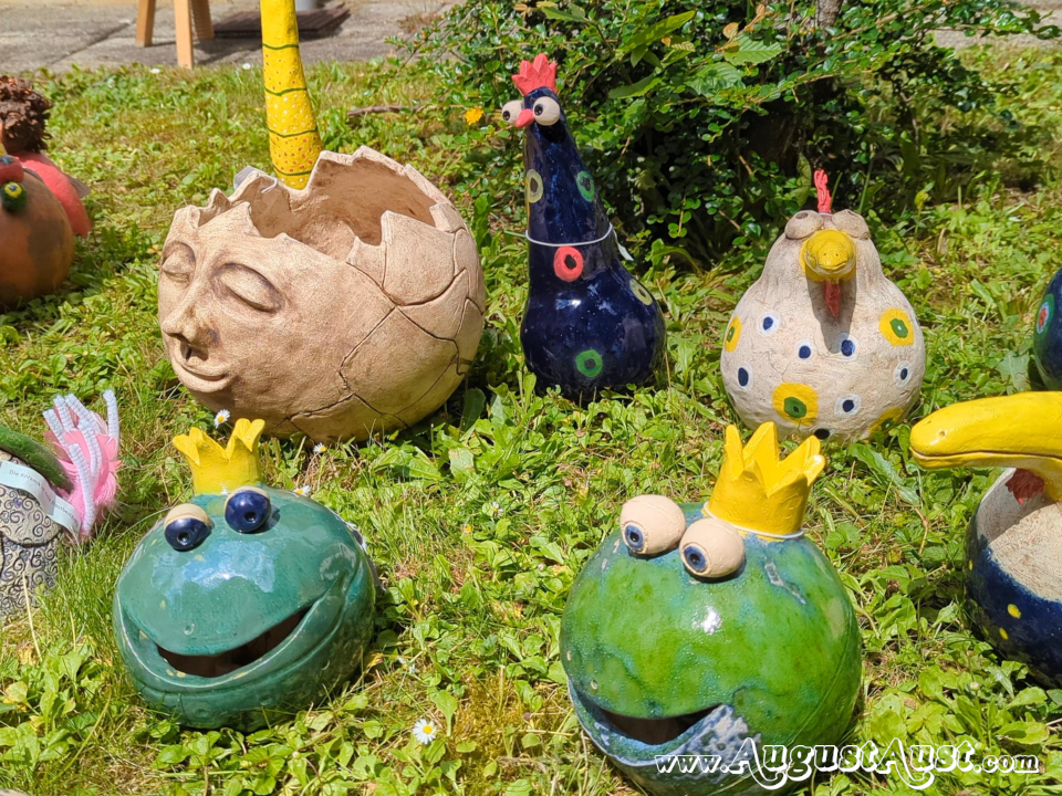 Ausstellung der Kreativwerkstatt Algersdorfer Straße. Foto: August Aust. Ausstellung der Kreativwerkstatt Algersdorfer Straße. Foto: August Aust.