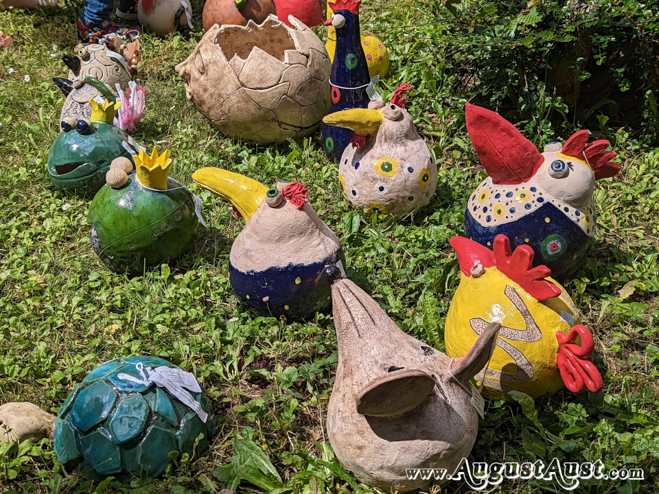 Ausstellung der Kreativwerkstatt Algersdorfer Straße. Foto: August Aust. Ausstellung der Kreativwerkstatt Algersdorfer Straße. Foto: August Aust.
