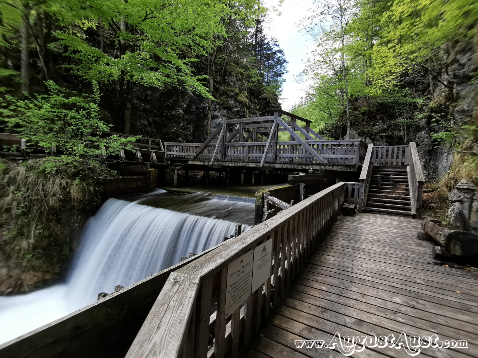 Holztriftanlage Mendlingtal, Lassing. Foto: August Aust Holztriftanlage Mendlingtal, Lassing. Foto: August Aust