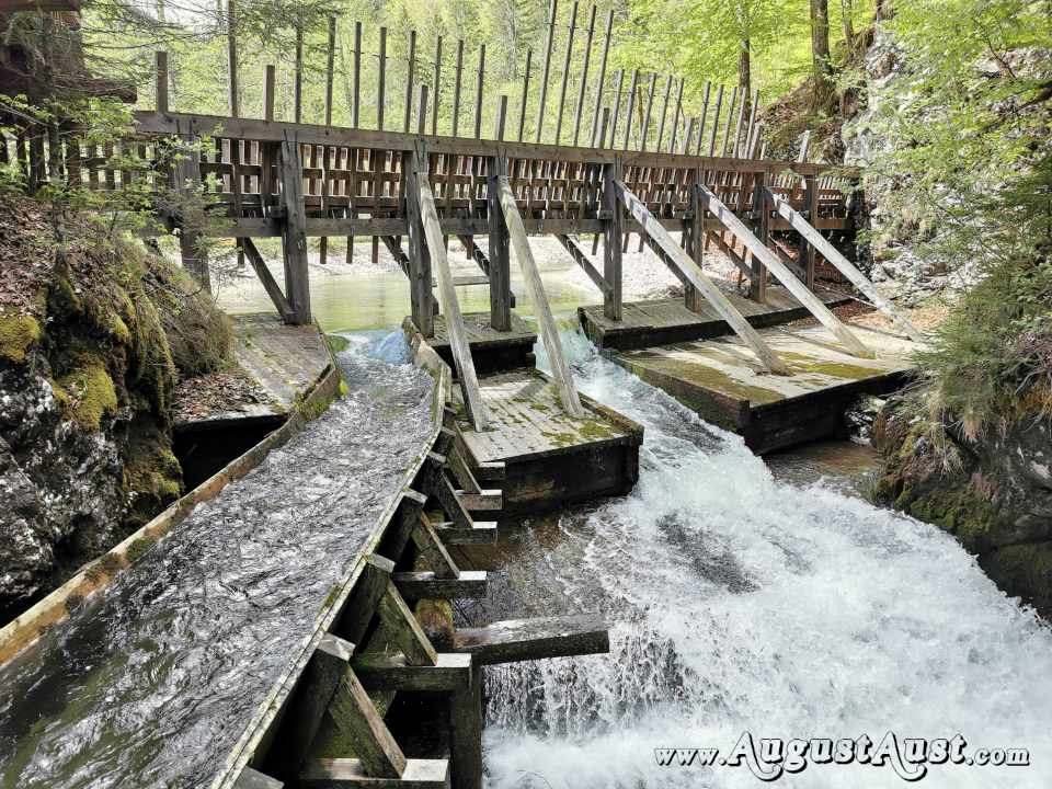 Holztriftanlage Mendlingtal, Lassing. Foto: August Aust Holztriftanlage Mendlingtal, Lassing. Foto: August Aust