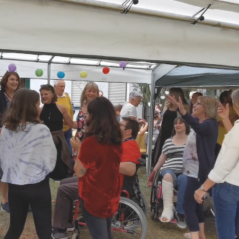 Sommerfest 2022. WG Algersdorfer Straße. Foto; August Aust Sommerfest 2022. WG Algersdorfer Straße. Foto; August Aust