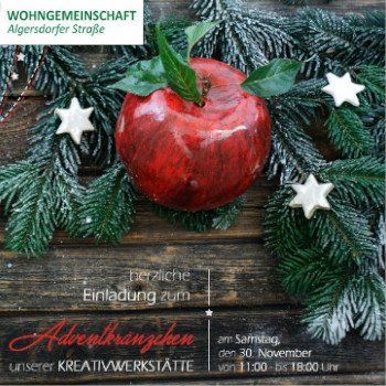 Adventkränzchen. Wohngemeinschaft Algersdorfer Straße Adventkränzchen. Wohngemeinschaft Algersdorfer Straße