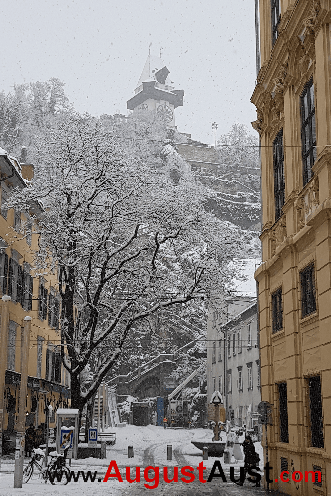 Graz Schlossberg im Winter