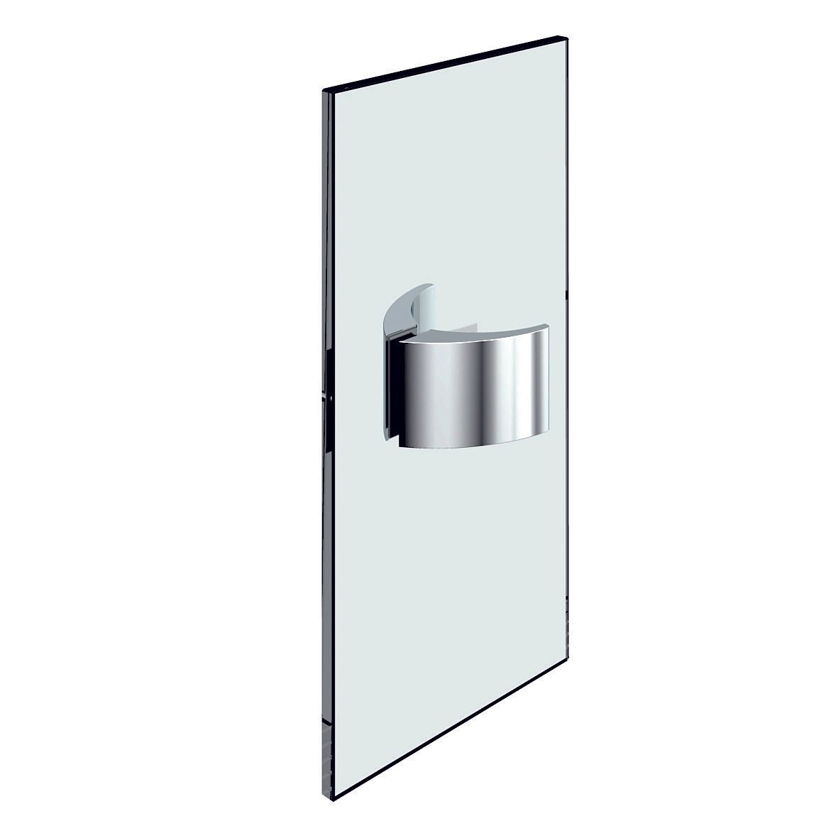 halbrunder Duschtür Knopf in verschiedenen Oberflächen erhältlich Duschtür Griff beidseitig, halbrund