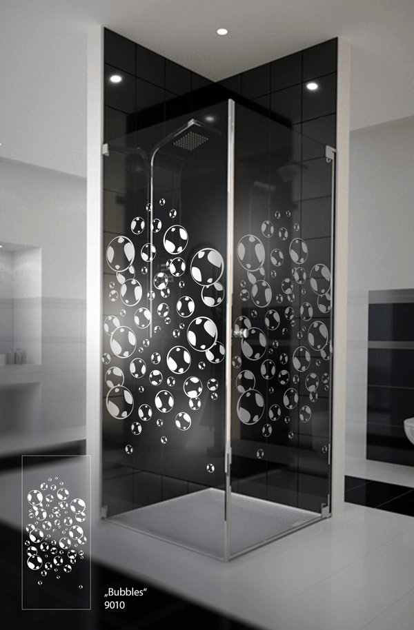sandgestrahlten Duschenmotive: gsestalten Sie Ihre Glas Duschkabine ganz individuell.