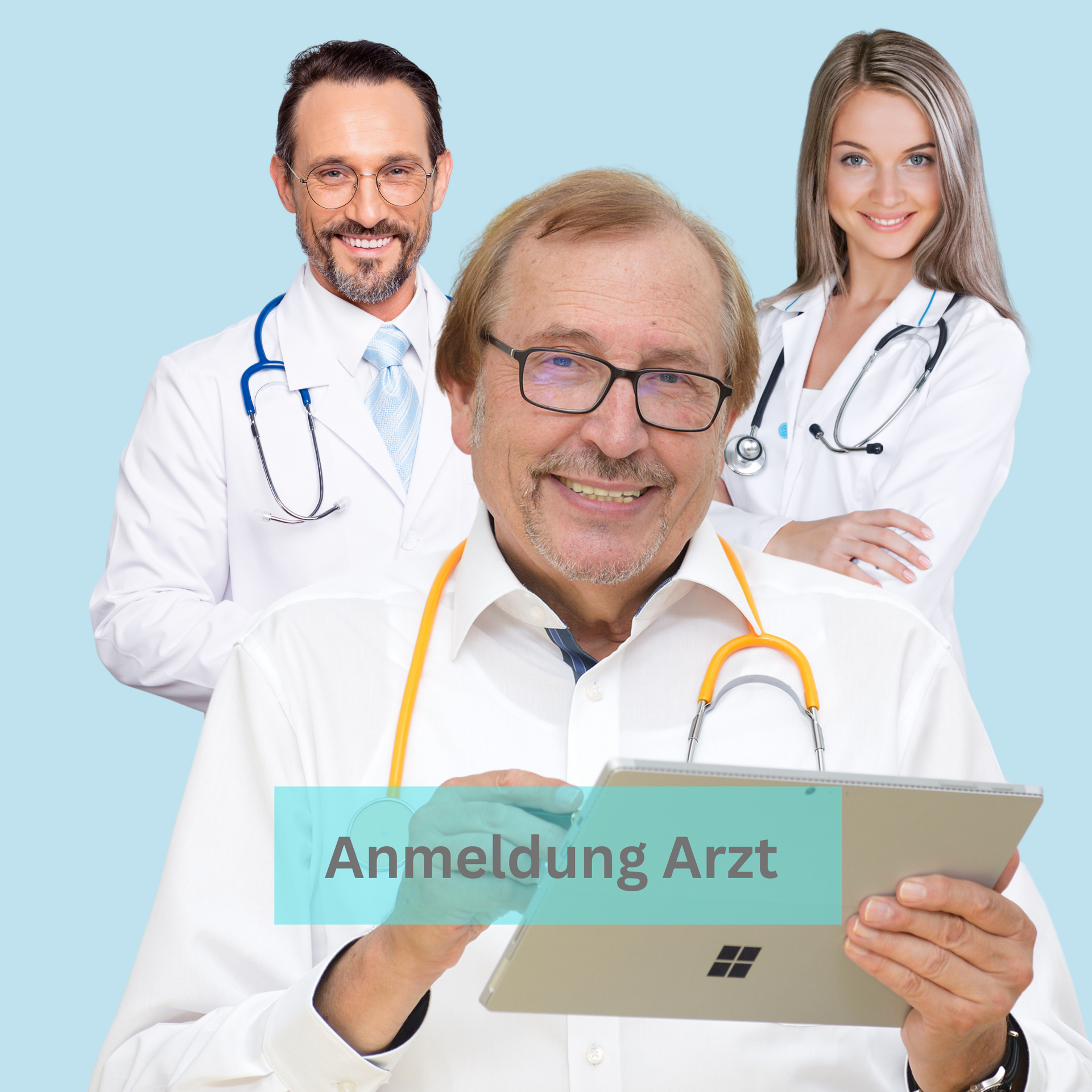 Anmeldung für Ärztinnen und Ärzte Doccura+ Anmeldung Arzt