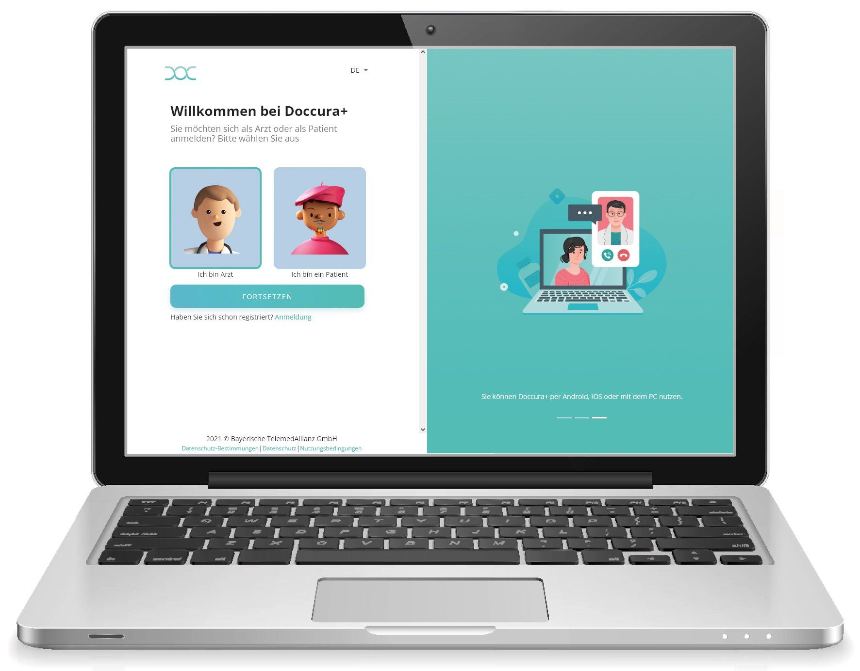 1. Registrieren 1. Registrieren