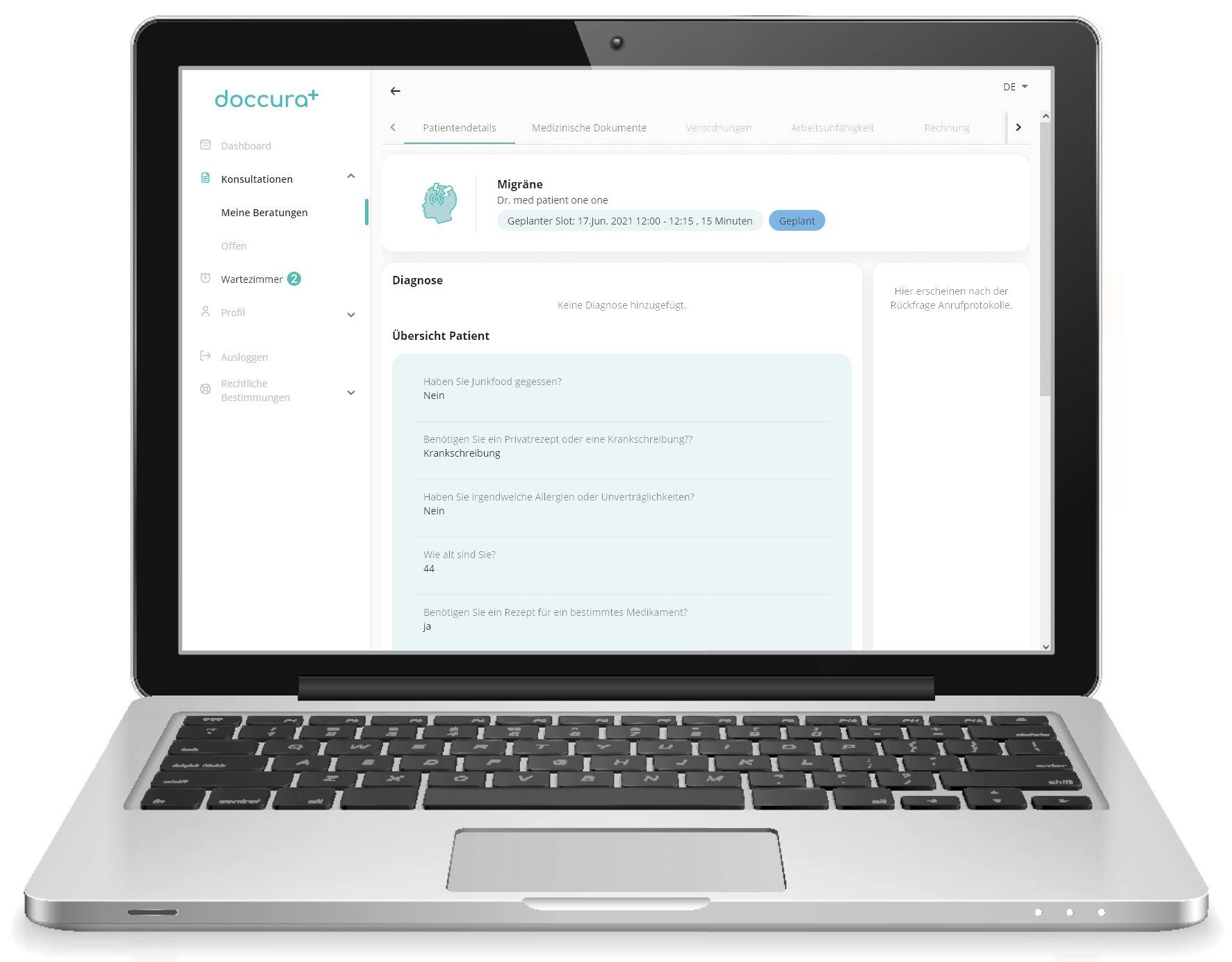 6. Patientendetails und Dokumente 6. Patientendetails und Dokumente