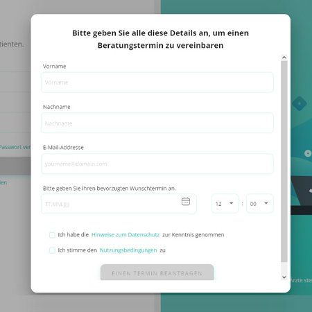 2. Ihre Daten eingeben