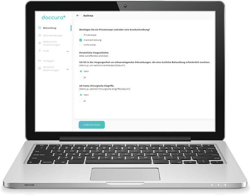 4. Medizinischen Fragebogen ausfüllen 4. Medizinischen Fragebogen ausfüllen