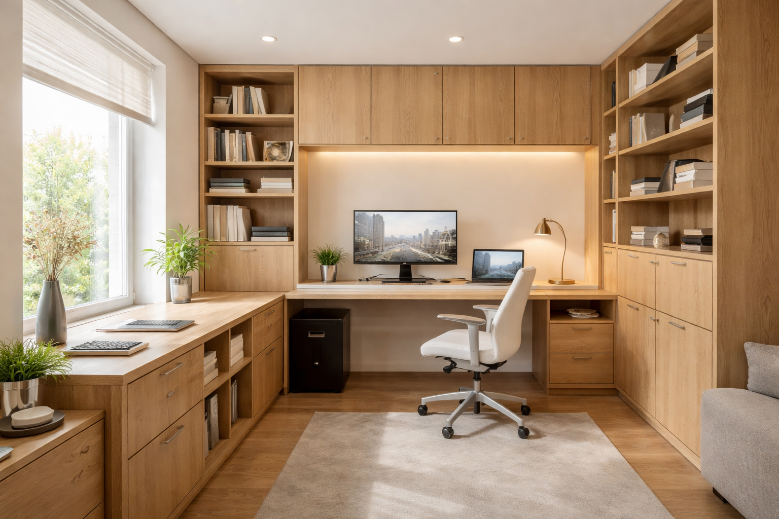 Homeoffice mit Maßmöbeln vom Tischler in Berlin & Brandenburg