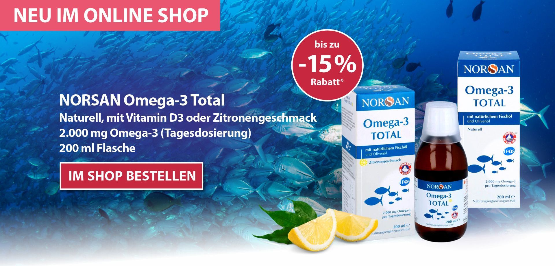Norsan Omega 3 total Fischöl flüssig