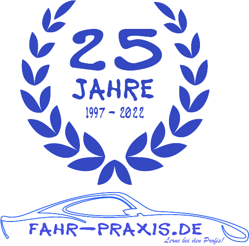 Logo Fahr-Praxis 25 Jahre Logo der Fahr-Praxis