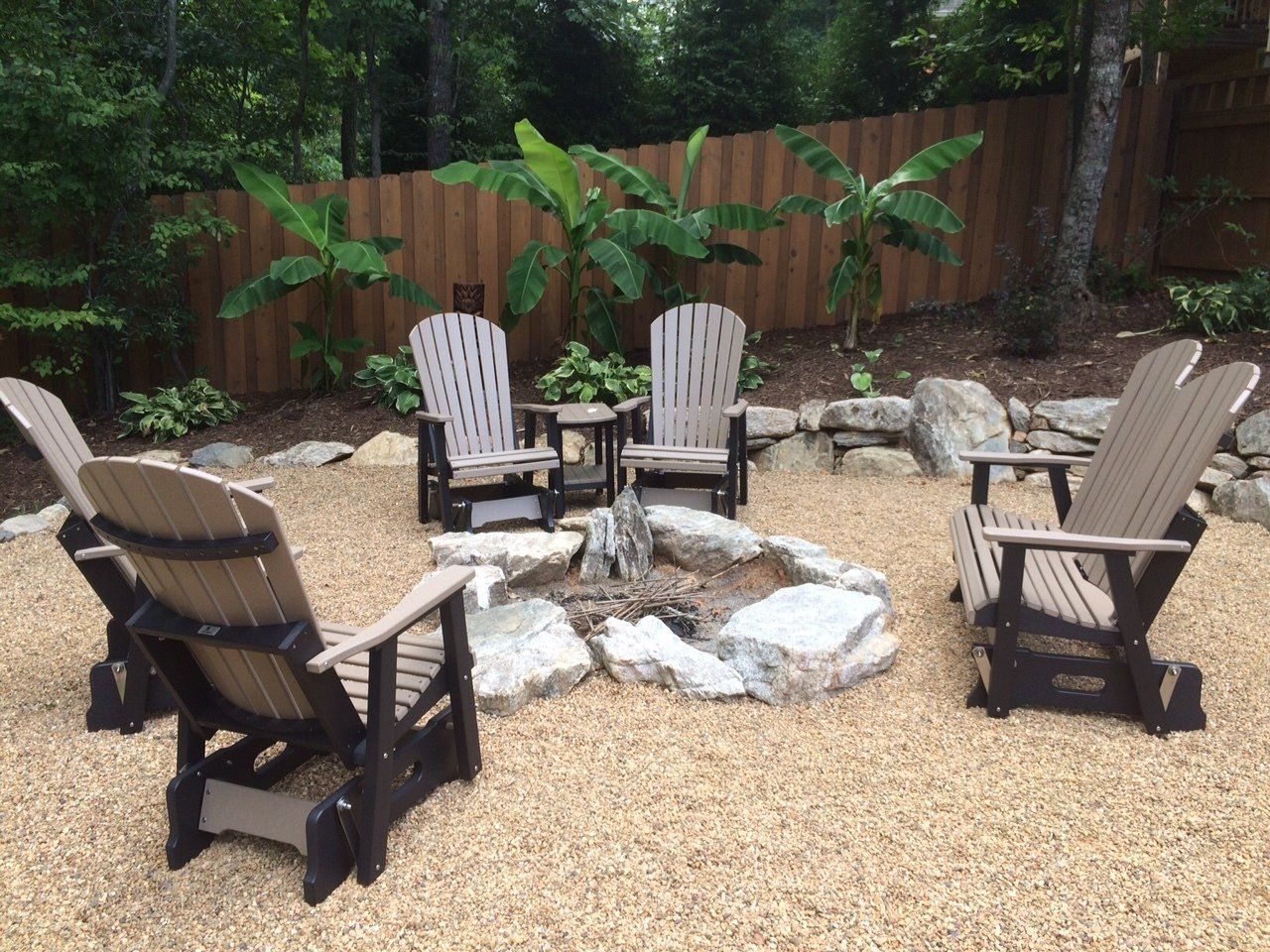 Professional fire pit installation Asheville