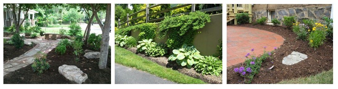Asheville Landscaping Contractors, Walkways, benches, plantings, patios, garden beds